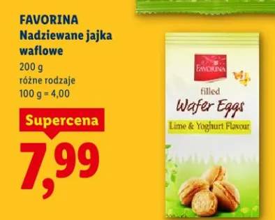 Nadziewane jajka waflowe różne rodzaje