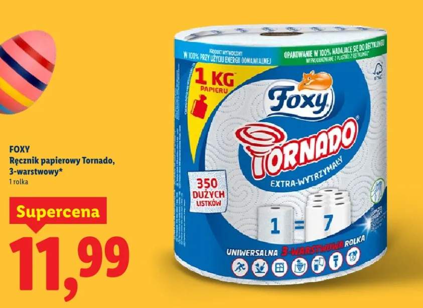 Ręcznik papierowy Tornado, 3-warstwowy