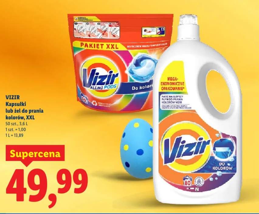 Żel do prania kolorów, XXL