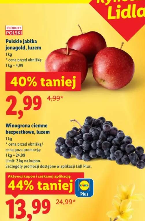 Winogrona ciemne bezpestkowe, luzem