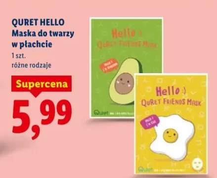 Maska do twarzy w płachcie