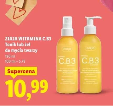 Tonik lub żel do mycia twarzy