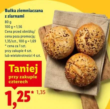 Bułka ziemniaczana z ziarnami