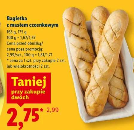 Bagietka z masłem czosnkowym