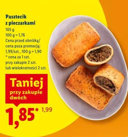 Pasztecik z pieczarkami