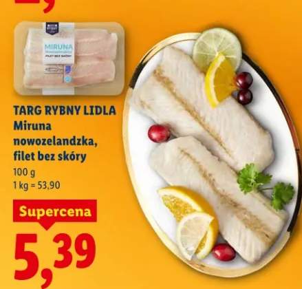 Miruna nowozelandzka, filet bez skóry