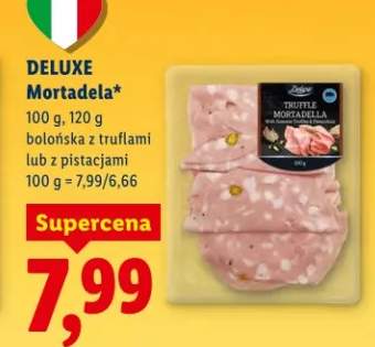 Mortadela bolońska z truflami lub z pistacjami