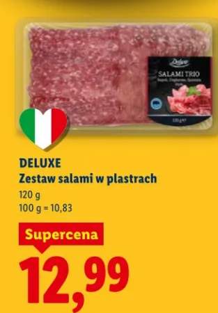 Zestaw salami w plastrach