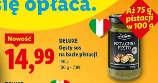 Gęsty sos na bazie pistacji