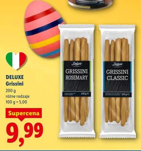 Grissini różne rodzaje