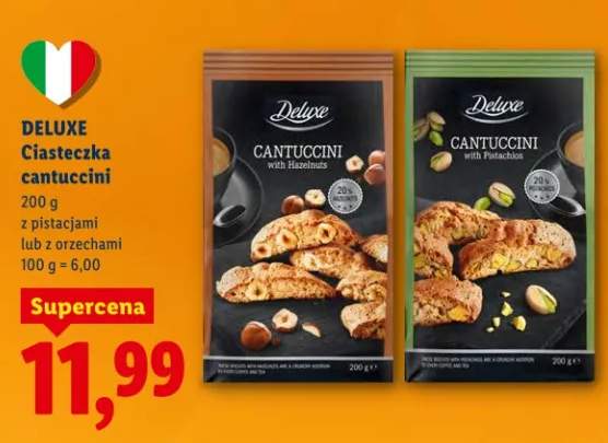 Ciasteczka cantuccini z pistacjami lub z orzechami