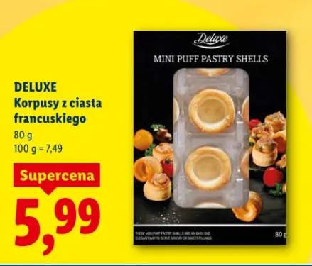 Korpusy z ciasta francuskiego