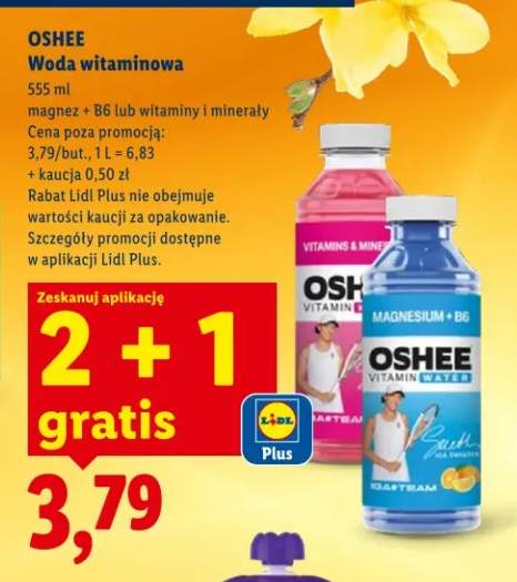 Woda witaminowa magnez + B6 lub witaminy i minerały