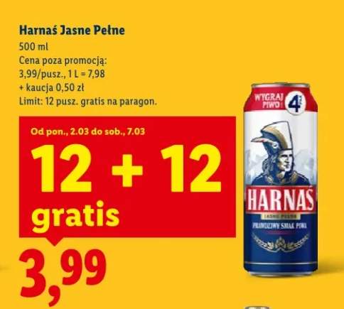 Piwo Harnaś Jasne Pełne