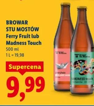Piwo Stu Mostów Ferry Fruit lub Madness Touch