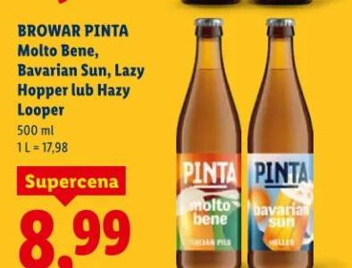 Piwo Pinta Molto Bene, Bavarian Sun, Lazy Hopper lub Hazy Looper