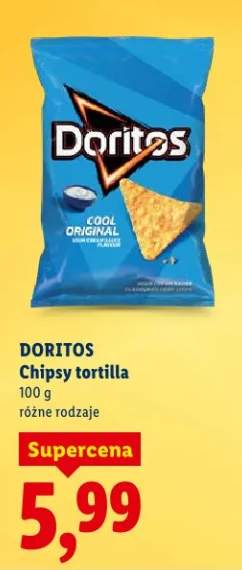 Chipsy tortilla różne rodzaje