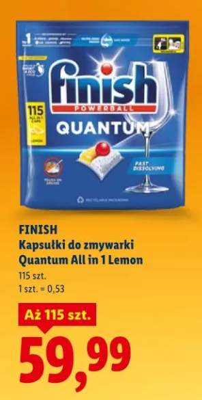 Kapsułki do zmywarki Quantum All in 1 Lemon