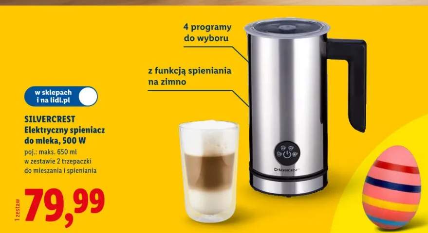 Elektryczny spieniacz do mleka