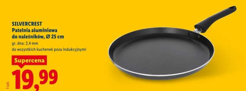 Patelnia aluminiowa do naleśników, Ø 25 cm