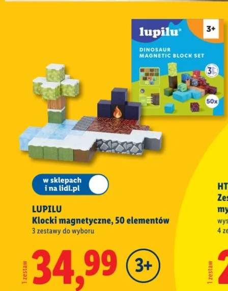 Klocki magnetyczne, 50 elementów