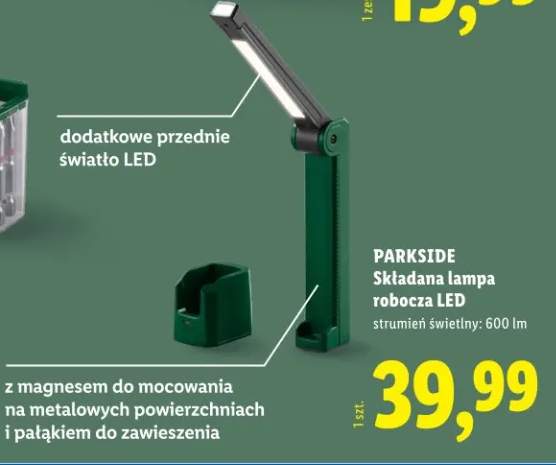 Składana lampa robocza LED