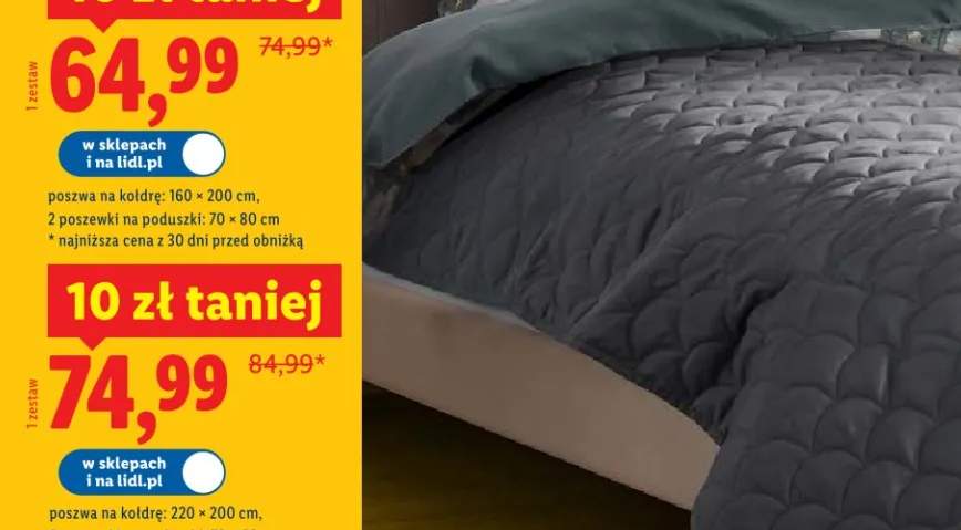 Pościel satynowa z bawełny 160x200cm, 2x70x80cm