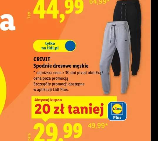 Spodnie dresowe męskie