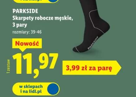 Skarpety robocze męskie, 3 pary
