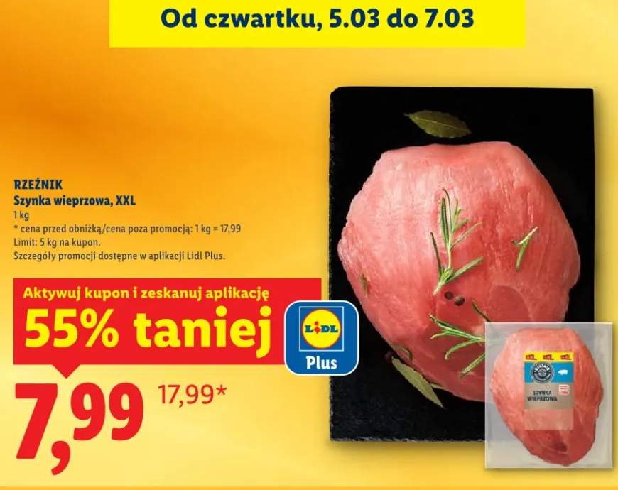 Szynka wieprzowa, XXL