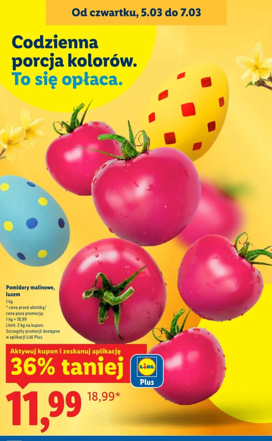 Pomidory malinowe, luzem