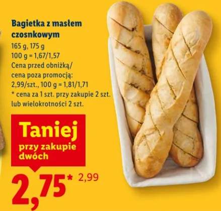 Bagietka z masłem czosnkowym