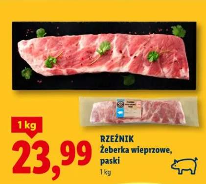 Żeberka wieprzowe, paski