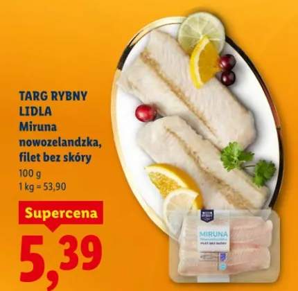 Miruna nowozelandzka, filet bez skóry