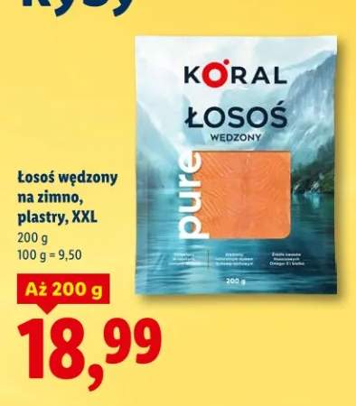 Łosoś wędzony na zimno, plastry, XXL