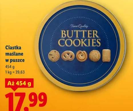 Ciastka maślane w puszce