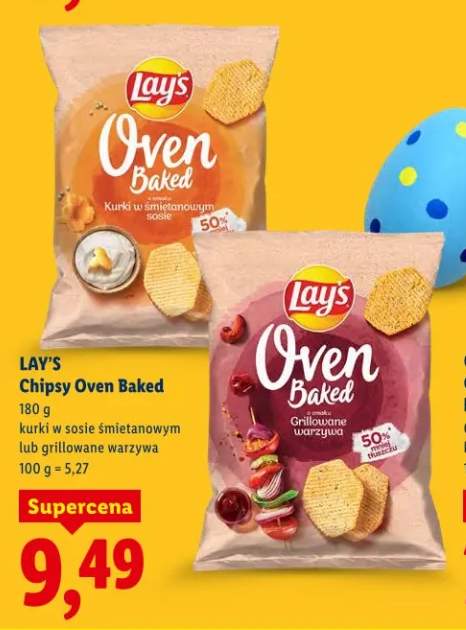 Chipsy Oven Baked kurki w sosie śmietanowym lub grillowane warzywa