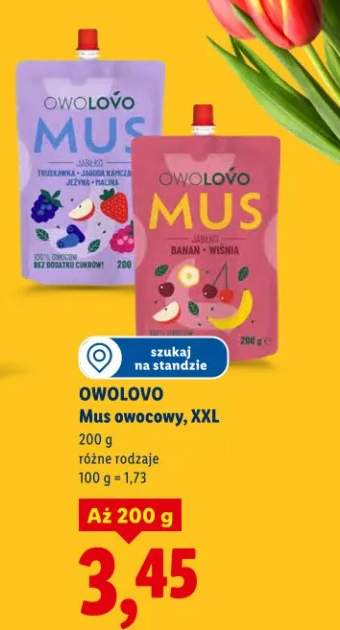 Mus owocowy, XXL różne rodzaje