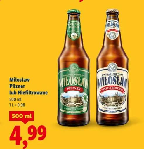 Piwo Pilzner lub Niefiltrowane