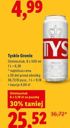 Piwo Tyskie Gronie