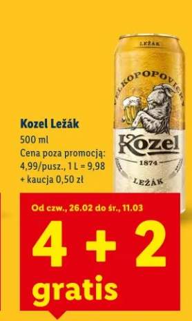 Piwo Kozel Leżak