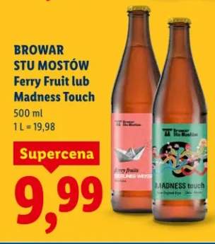 Piwo Stu Mostów Ferry Fruit lub Madness Touch