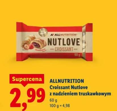 Croissant Nutlove z nadzieniem truskawkowym