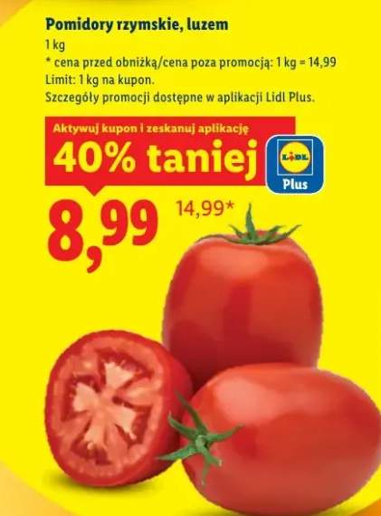 Pomidory rzymskie, luzem