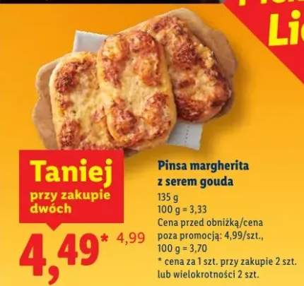 Pinsa margherita z serem gouda