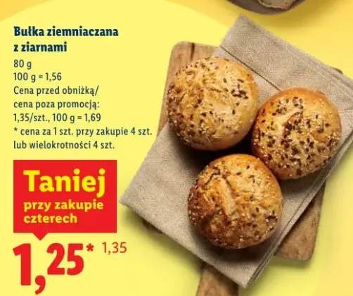 Bułka ziemniaczana z ziarnami