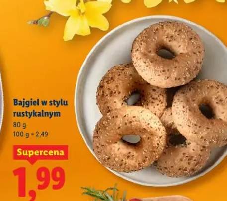 Bajgiel w stylu rustykalnym