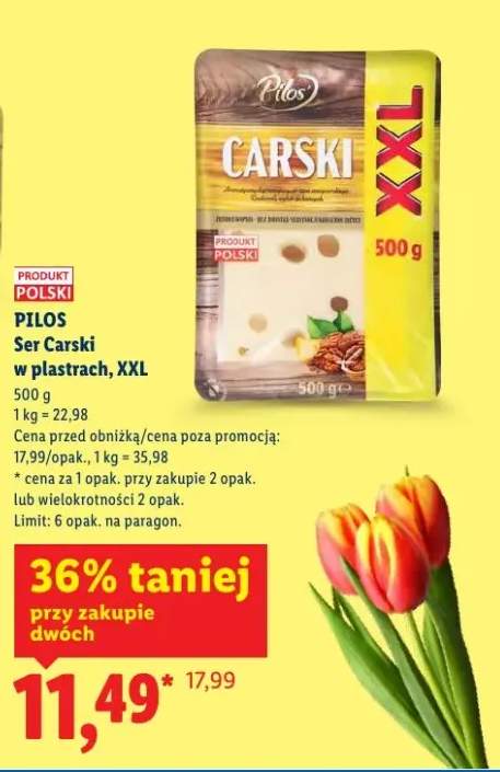 Ser Carski w plastrach, XXL