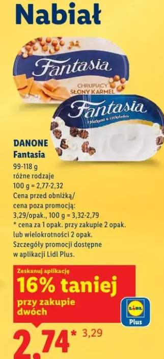 Jogurt Fantasia różne rodzaje