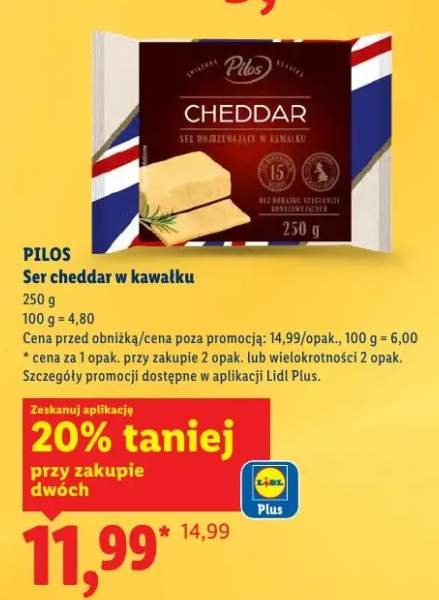 Ser cheddar w kawałku